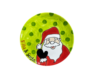 Color Me Mine - Clackamas Peeking Santa Plate