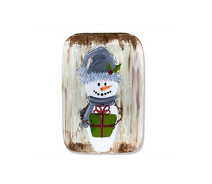 Color Me Mine - Clackamas Rustic Snowman Platter