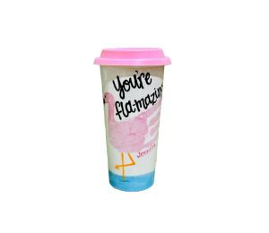 Color Me Mine - Clackamas Flamingo Travel Cup