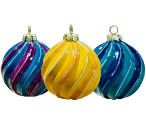 Color Me Mine - Clackamas Jewel Toned Spiral Ornament