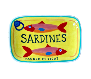 Color Me Mine - Clackamas Sardines Appetizer Plate